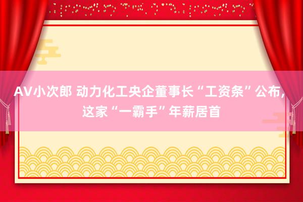 AV小次郎 动力化工央企董事长“工资条”公布， 这家“一霸手”年薪居首