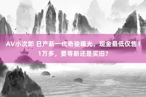 AV小次郎 日产新一代奇骏曝光，现金最低仅售11万多，要等新还是买旧？